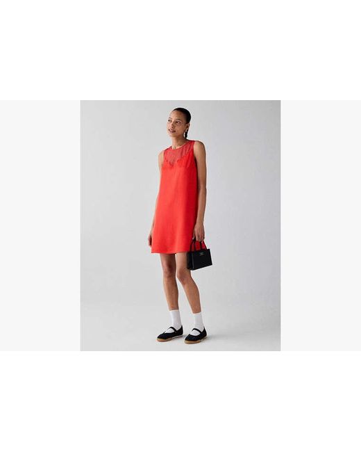 Kate Spade Red Scallop Shift Dress