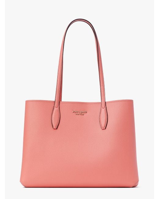 Kate Spade Pink All Day Grapefruit Pop Large Tote