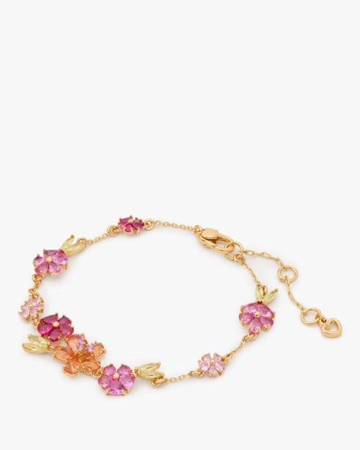 Kate Spade Pink Paradise Floral Line Bracelet