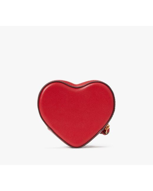 Kate Spade Red Pitter Patter Heart Convertible Coin Purse