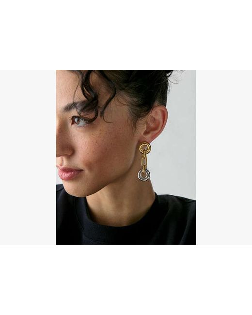 Kate Spade Metallic Interlock Linear Earrings