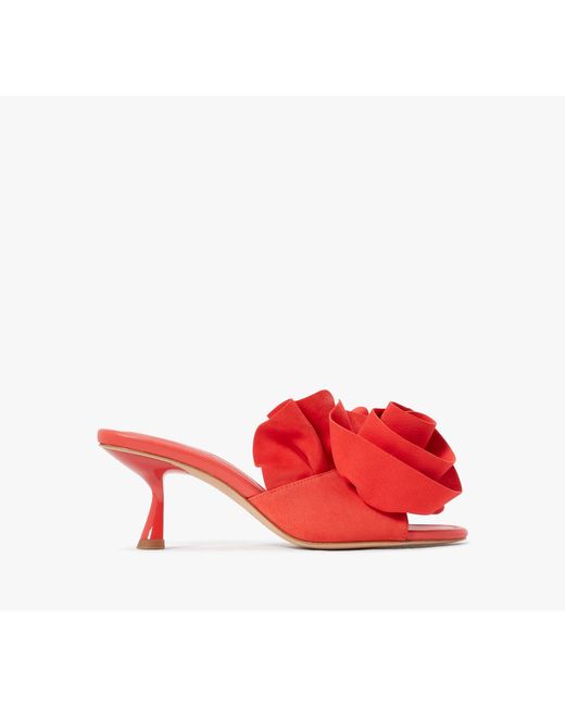 Kate Spade Red Flourish Heeled Sandal