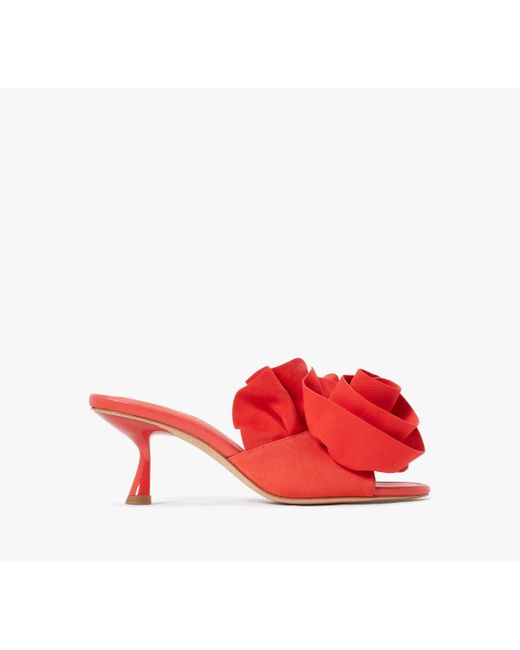 Kate Spade Red Flourish Heeled Sandal