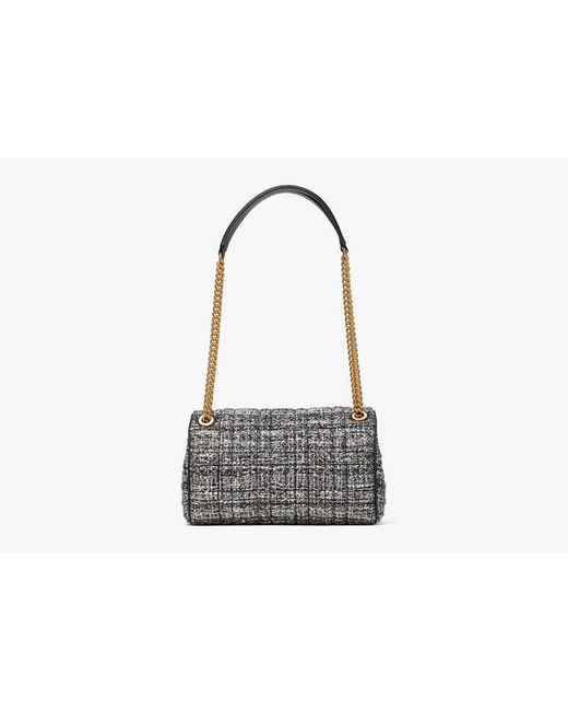 Kate Spade Gray Evelyn Schultertasche Aus Tweed