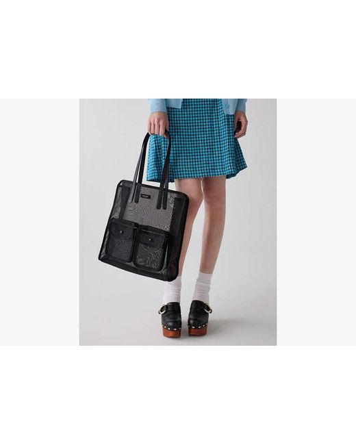 Kate Spade Black Breezy Mesh Tote Bag