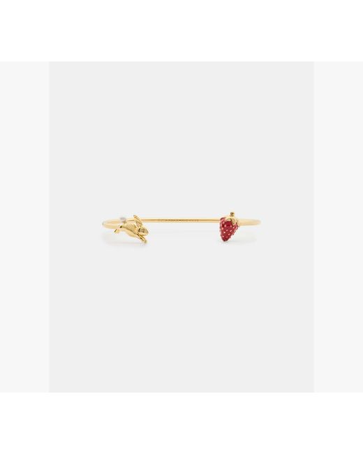 Kate Spade White Secret Garden Strawberry Cuff