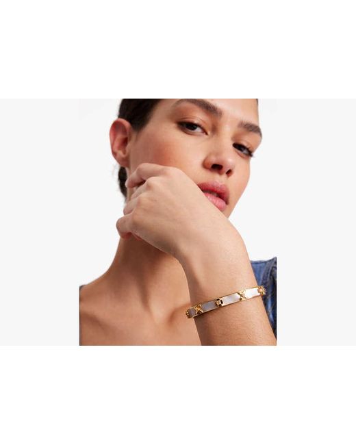 Kate Spade Metallic Heritage Bloom Hinged Bangle