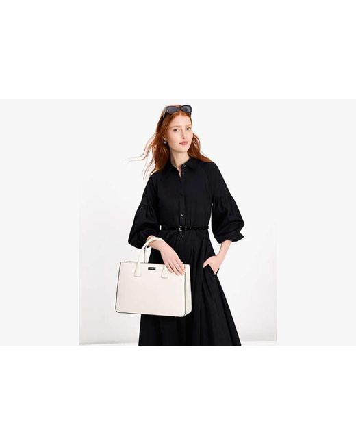 Kate Spade White Sam Icon Large Tote