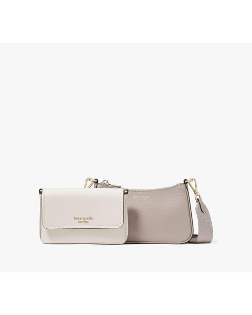 Kate Spade Natural Double Up Colorblocked Crossbody