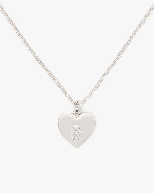 Kate Spade White Initial Here R Pendant