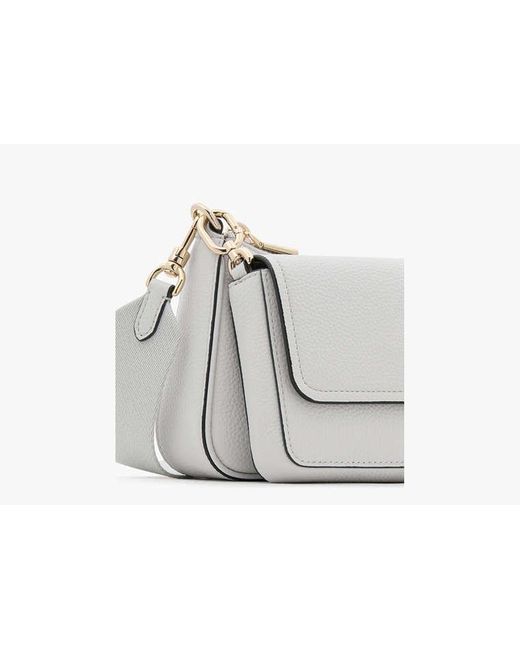 Kate Spade White Double Up Pebbled Leather Crossbody