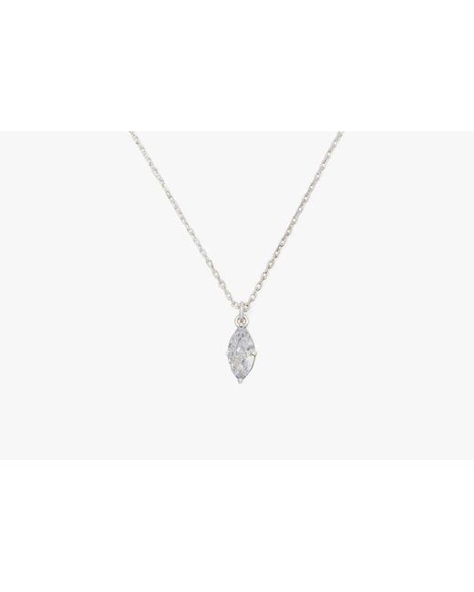 Kate Spade White Signature Solitaire Pendant