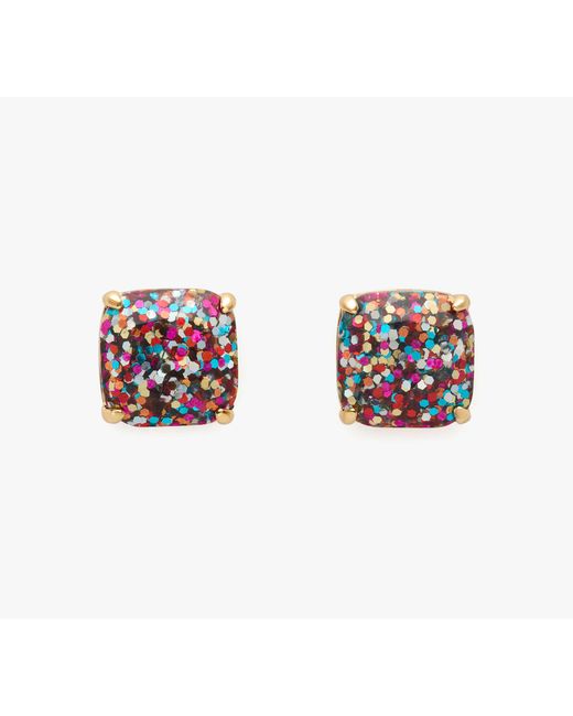 Kate Spade White Small Square Studs