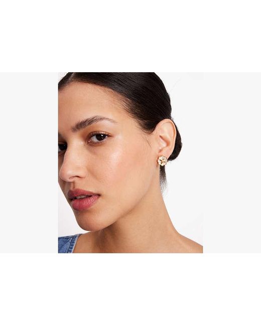 Kate Spade Black Heritage Bloom Studs