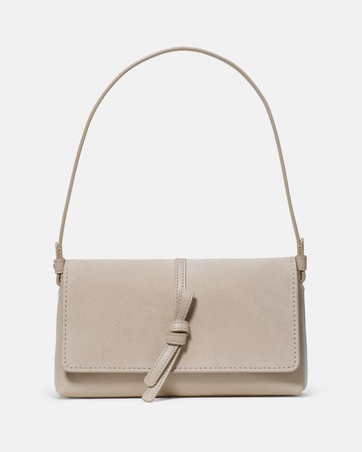 Kate Spade Gray Loop Suede Small Shoulder Bag