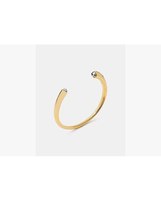 Kate Spade White Sculpted Spade Cuff
