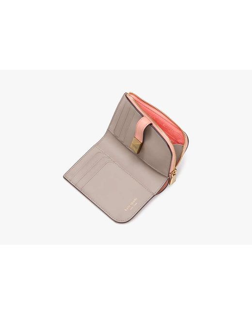 Kate Spade Pink Deco Portemonnaie, Kompakt, Klein