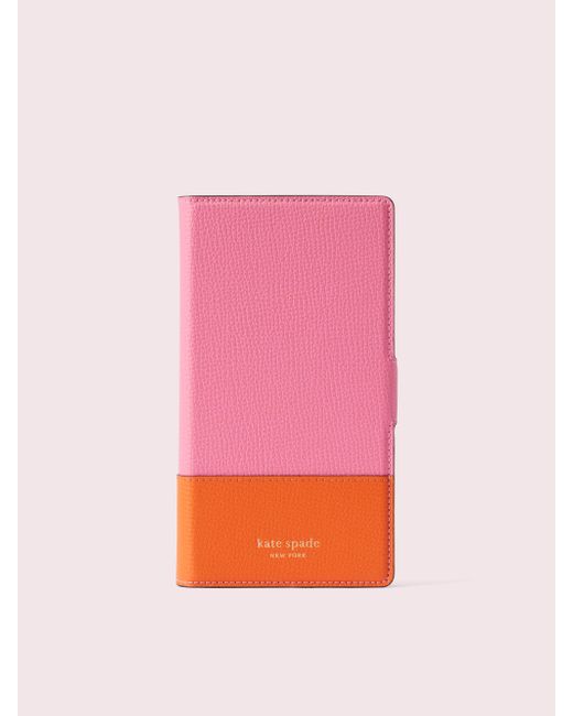 Kate Spade Pink Sylvia Magnetic Folio Iphone Case