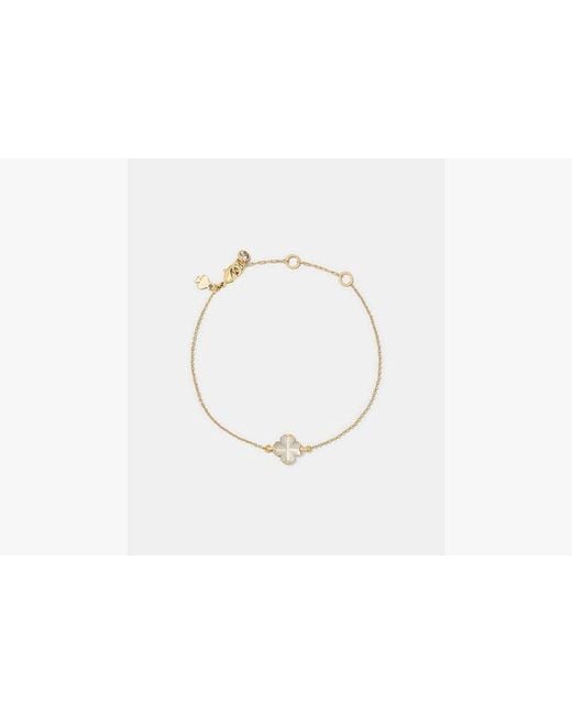 Kate Spade White Spade Flower Solitaire Bracelet