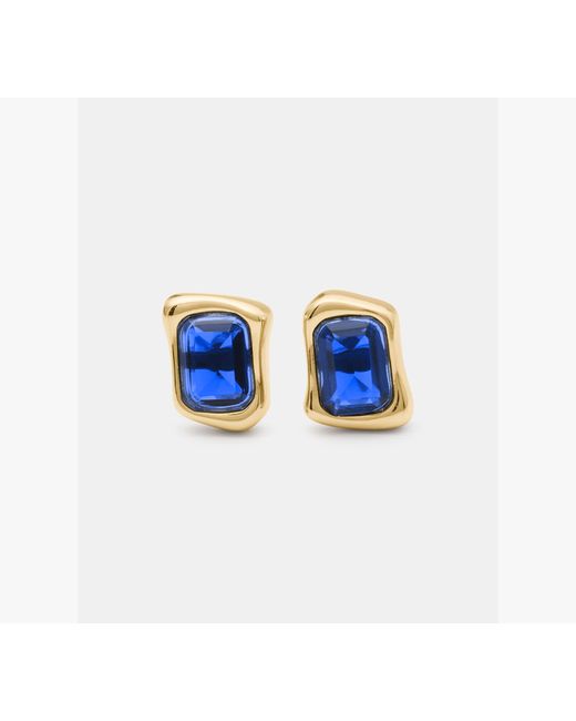Kate Spade Blue Molten Glass Studs