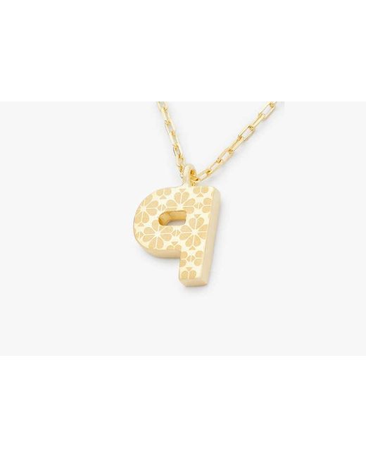 Kate Spade White Kate Spade Fine Love Letter P Initial Pendant