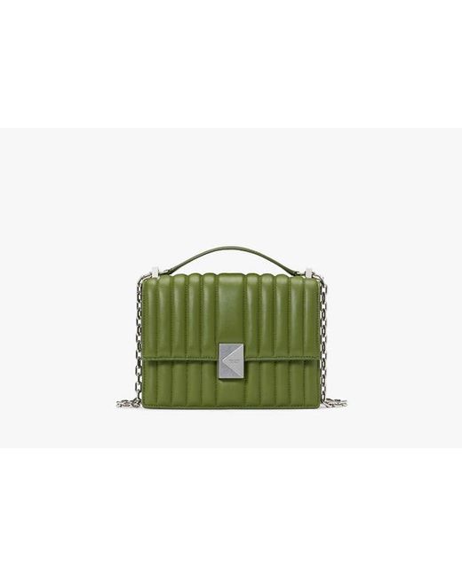 Kate Spade Green Deco Quilted Chain Shoulder Bag