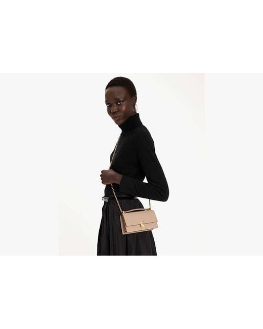 Kate Spade Natural Deco Mini Flap Chain Crossbody