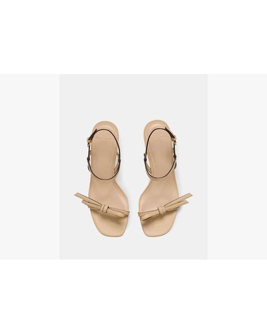 Kate Spade White Loop Kitten Heel Sandals