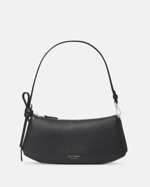 Kate Spade Black Small Loop Zip Pochette Bag