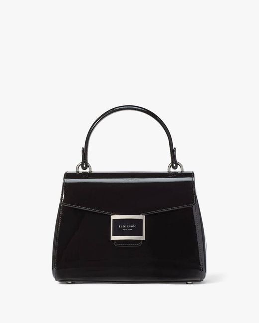 Kate Spade Black Katy Patent Leather Small Top-handle Bag