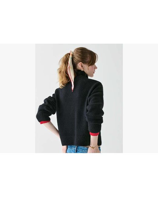 Kate Spade Black Turtleneck With Bauble Buttons