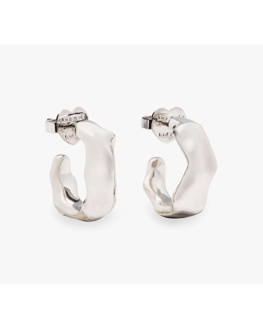 Kate Spade White Molten Huggies