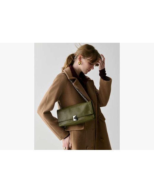 Kate Spade Green Deco Soft Shoulder Bag