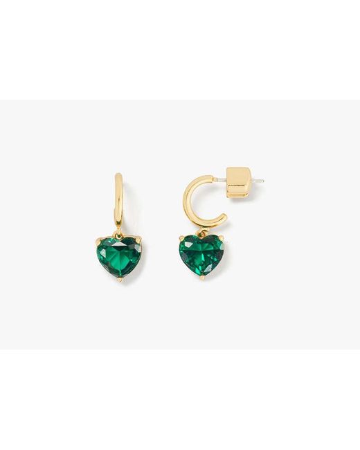 Kate Spade White My Love Heart Creolen, Klein