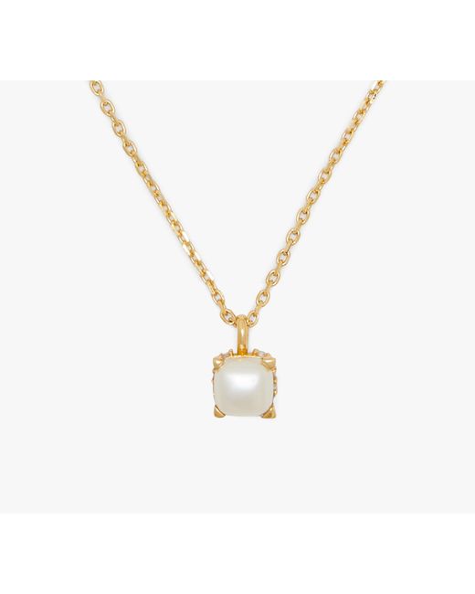 Kate Spade Metallic Little Luxuries 6mm Square Pendant