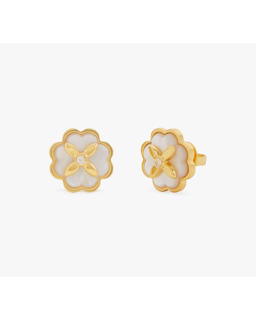 Kate Spade Black Heritage Bloom Studs