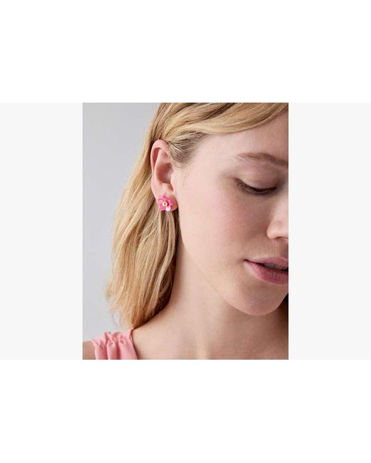 Kate Spade Pink Summer Daze Flower Studs