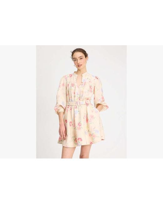 Kate Spade Pink Whimsical Garden Belted Shirt Dress