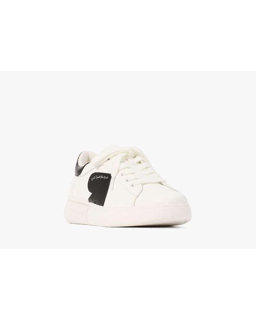 Kate Spade White Charli Sneaker Zum Schnüren