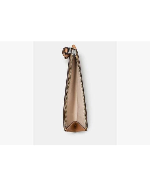 Kate Spade Brown Loop Suede Zip Card Case