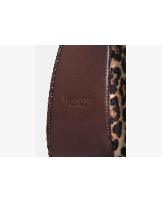 Kate Spade Gray Duo Leopard Haircalf Crossbody Bag