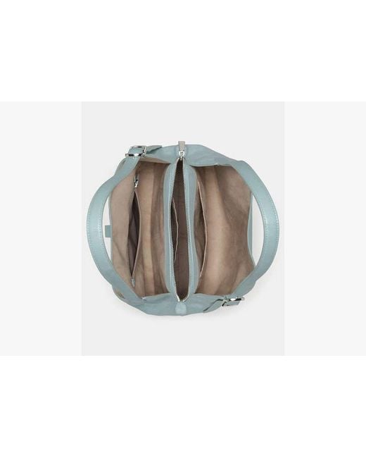 Kate Spade Blue Deco Suede Large Shoulder Bag