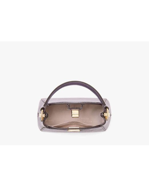 Kate Spade Black Phoebe Metallic Mini Top Handle Crossbody