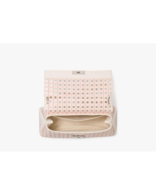 Kate Spade White Grace Perforated Convertible Shoulder Bag