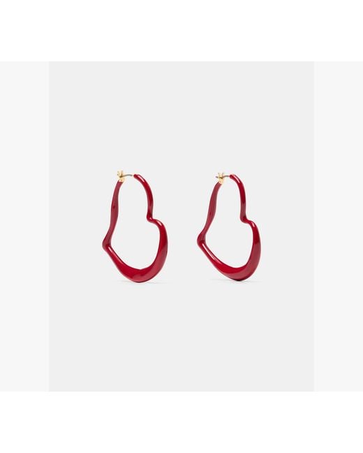 Kate Spade White Amour Hoops