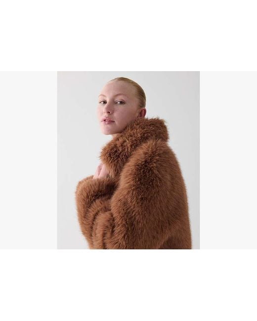 Kate Spade Brown Faux Fur Jacket