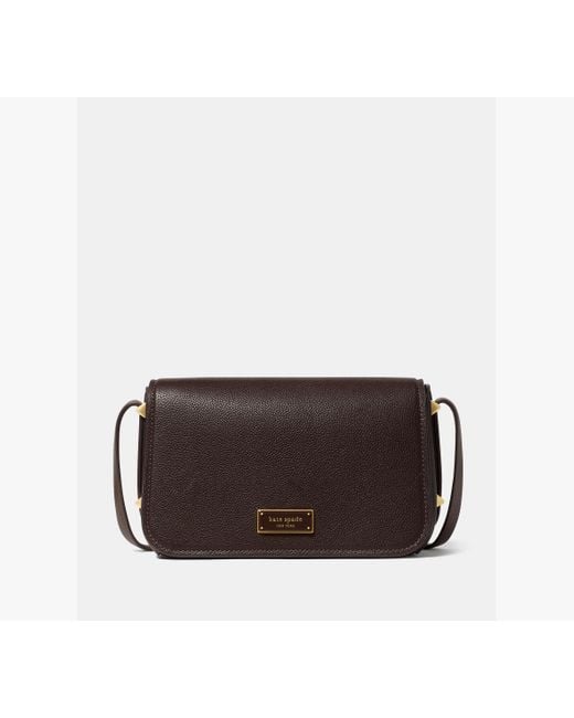 Kate Spade Brown Liv Pebbled Leather Crossbody Bag