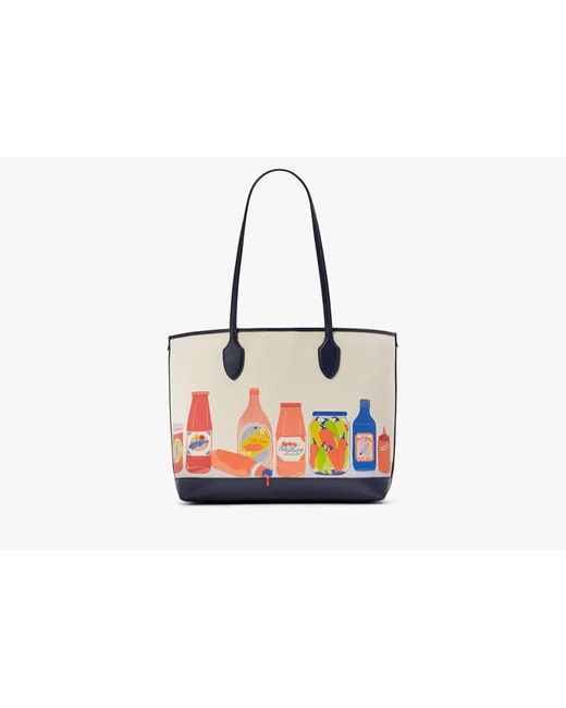 Kate Spade White Bleecker Spice It Up Tote Bag