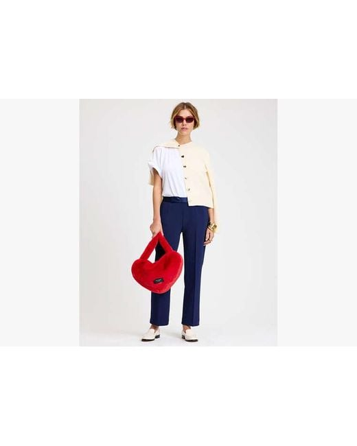Kate Spade White Heart Button Nell Cardigan