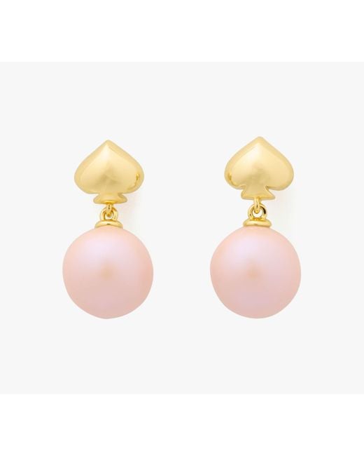 Kate Spade Pink Pearlie Drop Earrings